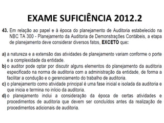 EXAME SUFICIÊNCIA 2012.2
 