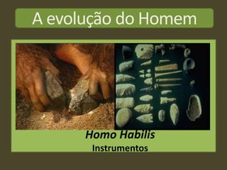 A evolução do Homem




      Homo Habilis
       Instrumentos
 