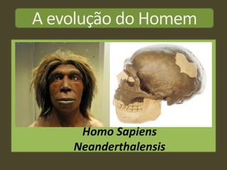 A evolução do Homem




     Homo Sapiens
    Neanderthalensis
 