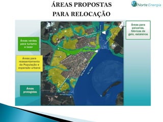 ÁREAS PROPOSTAS
PARA RELOCAÇÃO
 
