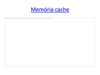 Memória cache
 