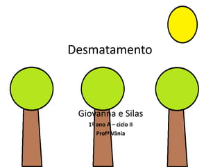 Desmatamento



 Giovanna e Silas
   1º ano A – ciclo II
      Profª Vânia
 