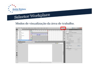 Modos de visualização da área de trabalho.
 