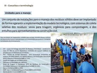 III - Conceitos e terminologia
 