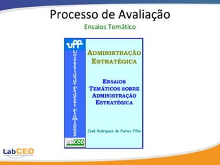 Processo de Avaliação Ensaios Temático 