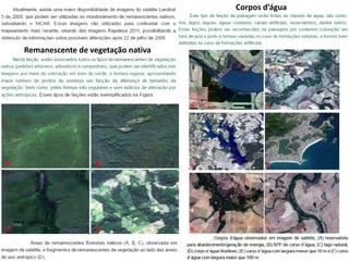 Remanescente de vegetação nativa
Corpos d’água
 