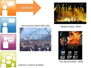 - Gestão e Ativação de mídias sociais;- Publicidade em Redes Sociais;- Marketing de relacionamento on-line;- Criação e disparo de e-mail marketing;- Aplicação dos 3 C’s da Mídia Social;- Suporte ao Departamento de Marketing- Porta voz da sua Marca;- Necessidades do Consumidor online; Gerando conteúdo de Qualidade;