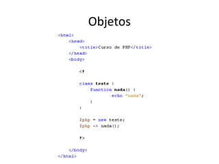 Objetos
 