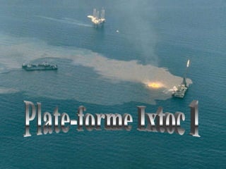 La plate-forme Ixtoc 1 était une plate-forme pétrolière d'exploration mexicaine de la Pemex située dans le Golfe du Mexique, à 950 kilomètres au large du Texas. Le 3 juin 1979, à la suite d'une fausse manœuvre, le pétrole est violemment expulsé du puits, puis prend feu. La plate-forme incendiée s'écroule et commence à libérer son pétrole, provoquant la plus grande marée noire de l'histoire. Entre dix et trente milles barils de brut se répandirent par jour dans le golfe pendant 9 mois. Lorsque la fuite d'hydrocarbure est colmatée en mars 1980, ce sont entre 470 000 et 1 500 000 tonnes de pétrole qui se sont échappées.