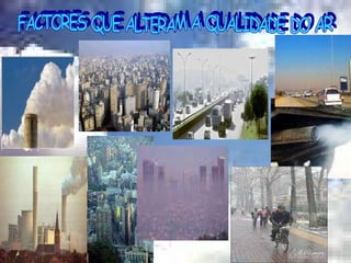 FACTORES QUE ALTERAM A QUALIDADE DO AR 