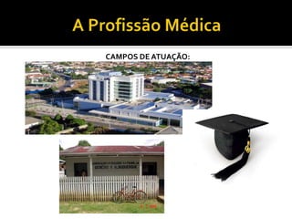 CAMPOS DE ATUAÇÃO:
 