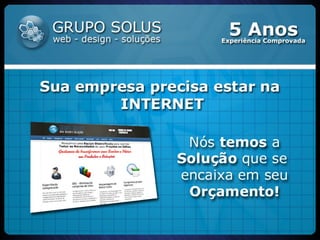 Apresentação - Web Mídia Kit 3.0 - Grupo Solus