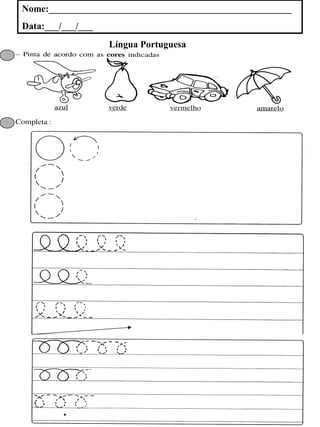 Nome:___________________________________________________
Data:___/___/___
Língua Portuguesa
 