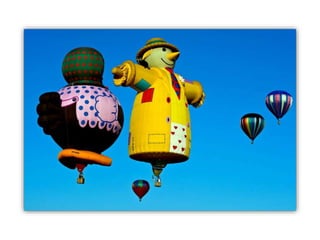 Balões que ganham forma