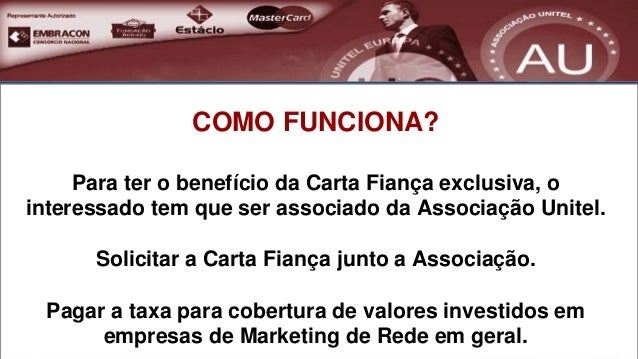Apresentação 2.0 - Carta fiança Associação Unitel - 11.2014