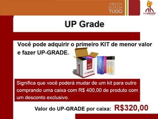 UP Grade
Valor do UP-GRADE por caixa: R$320,OO
 