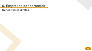 6. Empresas concorrentes
Concorrentes diretas
09
 