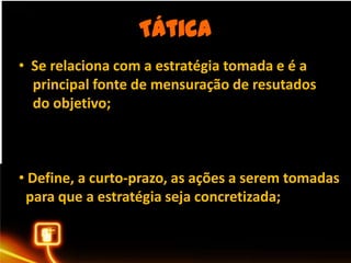 PlanejamentoCadacliente é um “lócusdiferenciado”;