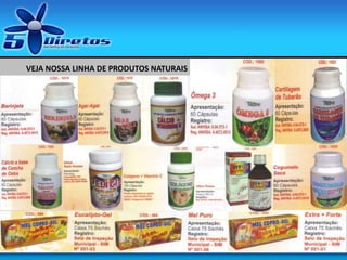 VEJA NOSSA LINHA DE PRODUTOS NATURAIS
 
