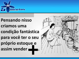 Pensando nisso
criamos uma
condição fantástica
para você ter o seu
próprio estoque e
assim vender .
+
 