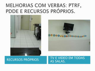 RECURSOS PRÓPRIOS 
TV E VIDEO EM TODAS 
AS SALAS. 
 