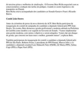 Beto Richa participa da posse da nova diretoria da ACP