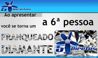 Ao apresentar
você se torna um

a 6ª pessoa

 