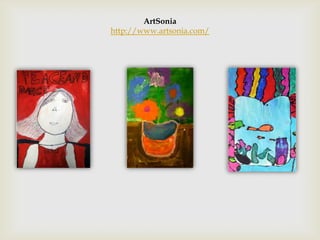 ArtSonia
http://www.artsonia.com/
 