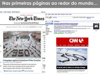 Nas primeiras páginas ao redor do mundo…
 