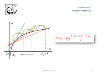 Aula número 63
                     Conceitos anteriores




3 de Março de 2012                          4
 