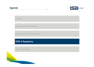 Agenda

CTEEP

3Q13 and 9M13 Results

Capital Market Performance

IFRS X Regulatory

Other Highlights

19

 