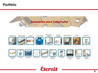 Portfólio
6
Acessórios para Coberturas
 