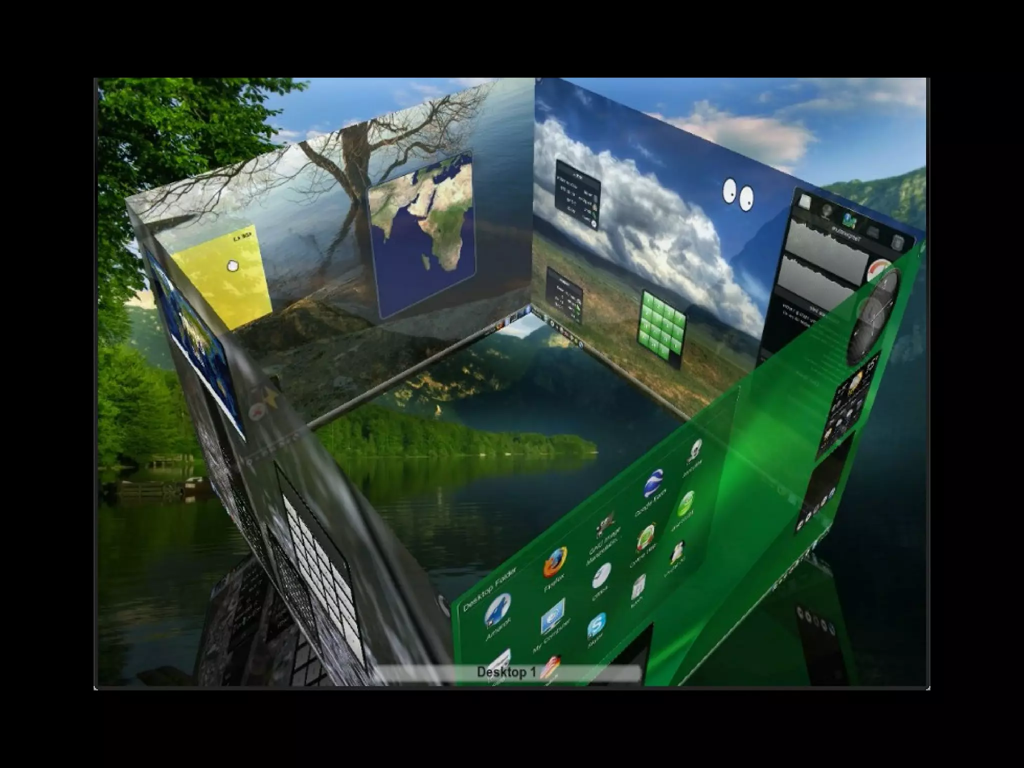  Áreas de trabalho para sistemas
 operacionais

 Interfaces independentes da resolução da
  tela
 