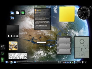  Áreas de trabalho para sistemas
 operacionais

 Interfaces independentes da resolução da
  tela
 
