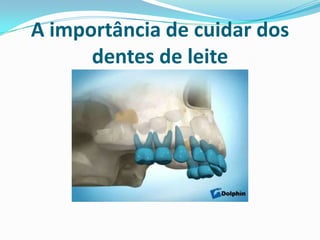 A importância de cuidar dos
      dentes de leite
 