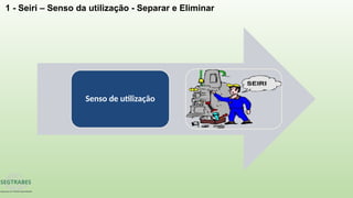 Senso de utilização
1 - Seiri – Senso da utilização - Separar e Eliminar
 