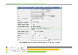 Item de verificação da utilização de memória em um servidor Windows
 