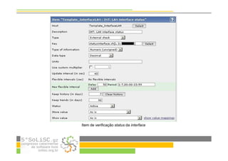 Item de verificação status da interface
 