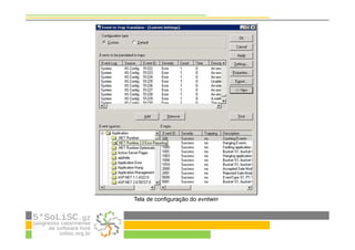 Tela de configuração do evntwin
 