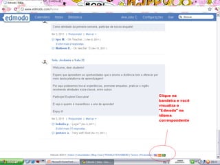 Apresentação sobre a plataforma Edmodo