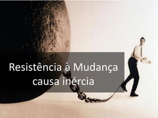 Resistência à Mudança
causa inércia
 
