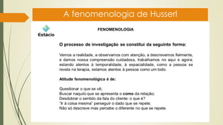 A fenomenologia de Husserl
 