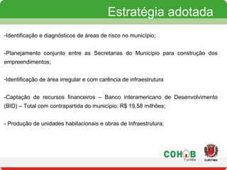 Quadro resumo dos investimentos
Dificuldades
ENTIDADE VALOR
BID R$ 9.456.948, 16
Contrapartida Prefeitura R$ 9.456.948, 16...