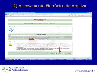 12) Apensamento Eletrônico do Arquivo 