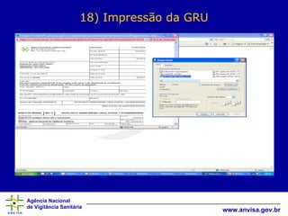 18) Impressão da GRU 