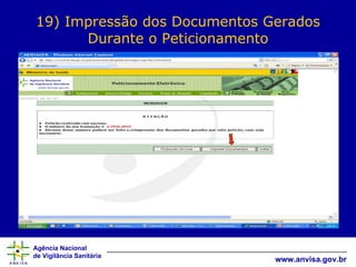 19) Impressão dos Documentos Gerados Durante o Peticionamento 