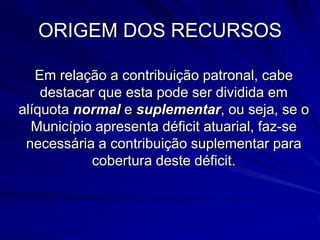  Da compensação previdenciária;
