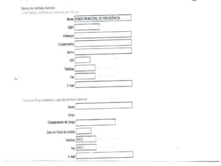 BALANÇO PATRIMONIALDeve ser o mesmo valor do saldo final doBalanço FinanceiroSaldo do Exercício Anterior (no casoé o saldo inicial disponibil.-Bal.Fin.)Resultado deste exercício, cfe. DVP