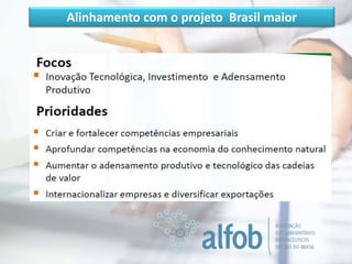 Alinhamento com o projeto Brasil maior
 