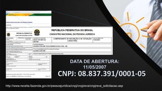 http://www.receita.fazenda.gov.br/pessoajuridica/cnpj/cnpjreva/cnpjreva_solicitacao.asp
 